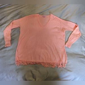 Lilly Pulitzer Coral/Orange Long Sleeve Sweater